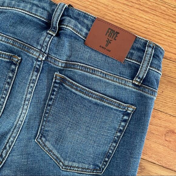 Frye Addie Skinny Denim Jeans Womens 4 Blue Mid-Rise Minimalist Casual Staple - Picture 4 of 14
